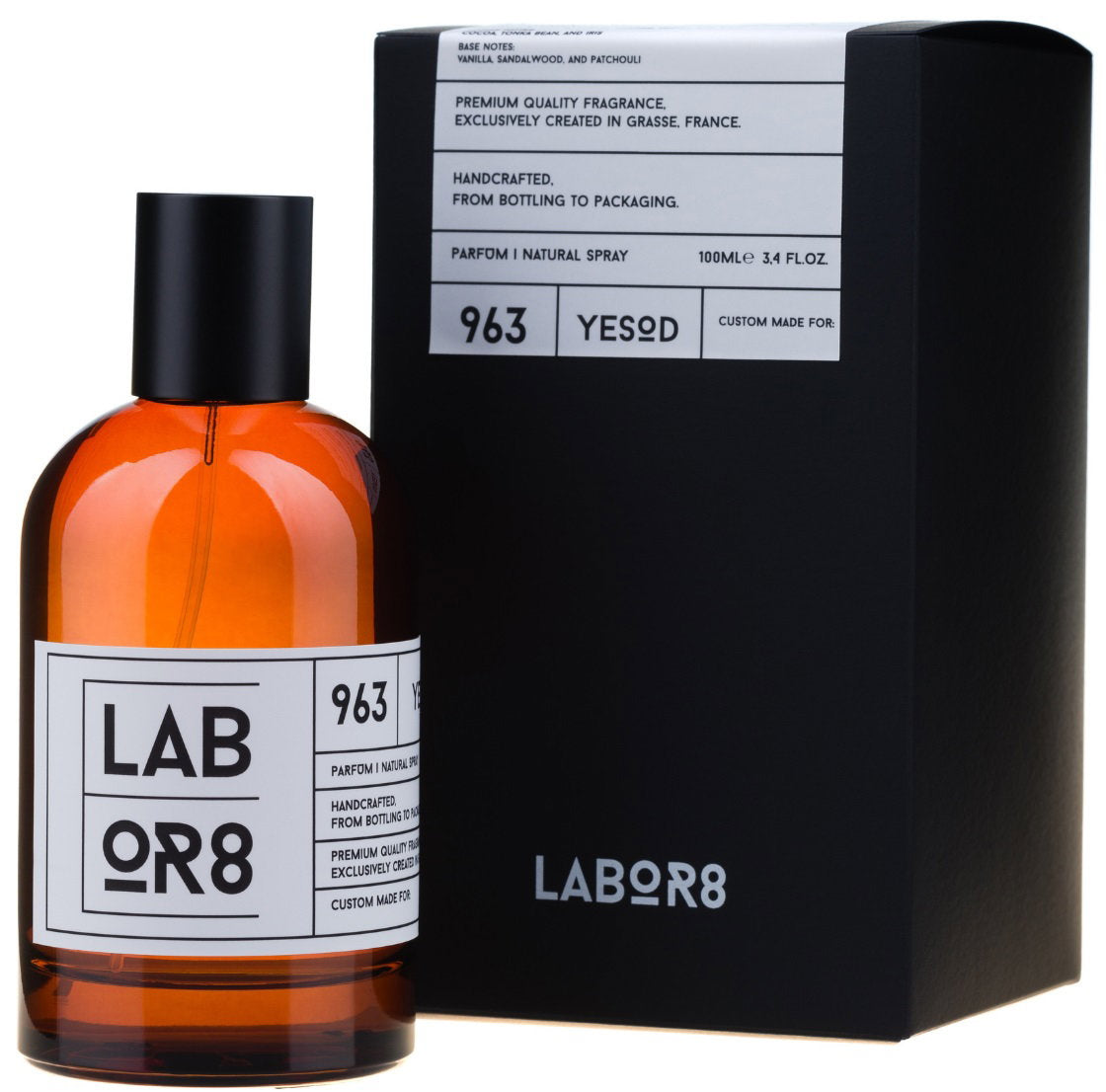 LABOR8, Yesod 963, Парфюмна вода, Унисекс, 100 мл