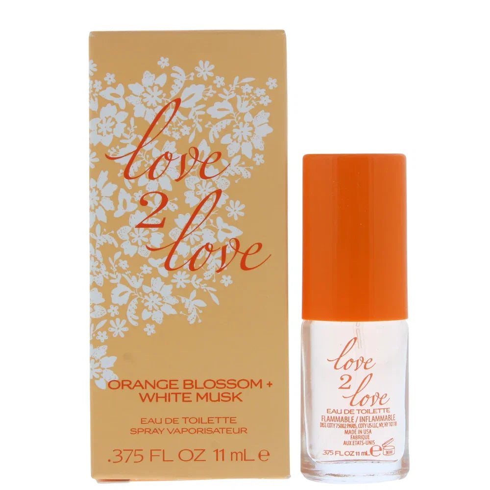 Love 2 Love, Orange Blossom + White Musk, Тоалетна вода, За жените, 11 мл