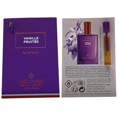 Molinard, Les Elements - Vanille Fruitee, Парфюмна вода, Унисекс, 1 мл Флакон