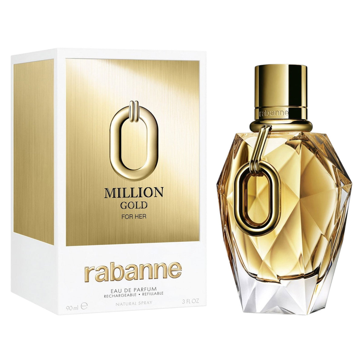 Paco Rabanne, Million Gold, Парфюмна вода, За жените, Презареждаема, 90 мл