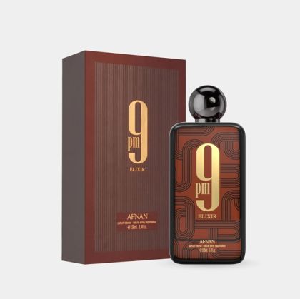 Afnan 9 pm Elixir Унисекс парфюм 100 ml
DNA -  Le Male Elixir Absolu Jean Paul Gaultier
Връхните нотки са кардамон, индийско орехче и елеми; средните нотки са пименто, кожа и лавандула; базовите нотки са пачули, ванилия, лабданум и скална роза. Zinora.bg