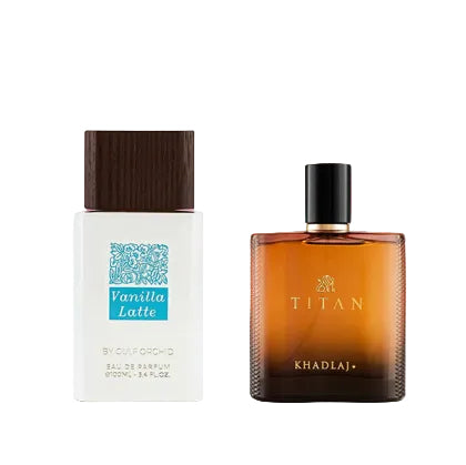 Комбо Свети Валентин - Gulf Orchid Vanilla Latte & Khadlaj Titan 2x100 ml Zinora.bg