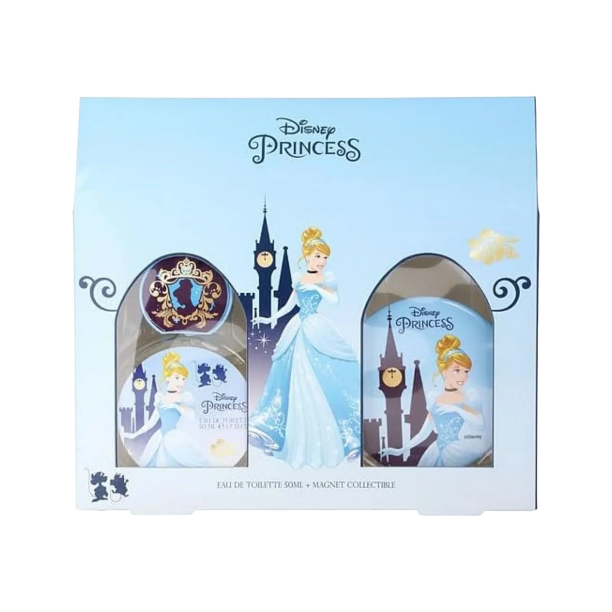 Set Disney: Cinderella, Eau De Toilette, For Girls, 50 ml + Cinderella Mini Collectibles
