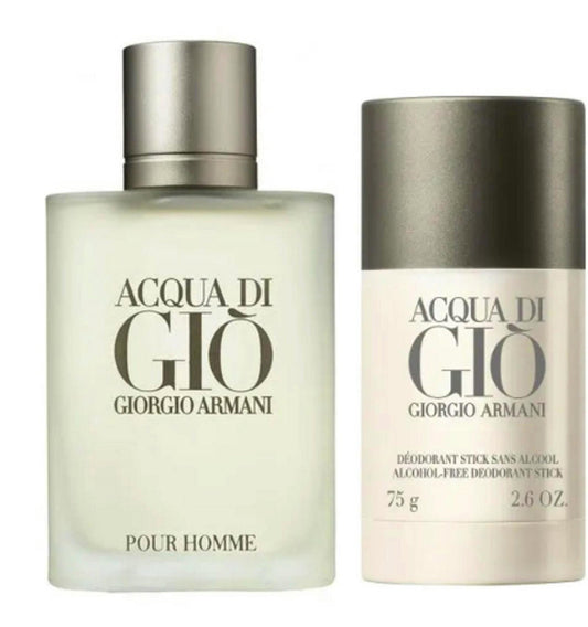 Set Giorgio Armani: Acqua di Gio, Eau De Toilette, For Men, 100 ml + Acqua di Gio, Anti-Perspirant, Deodorant Stick, For Men, 75 g Zinora.bg