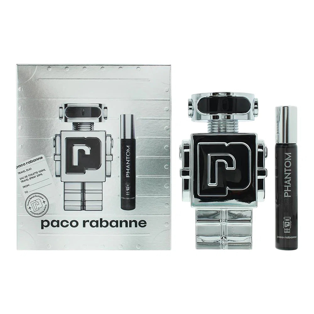 Set Paco Rabanne: Phantom, Eau De Toilette, For Men, 100 ml + Phantom, Eau De Toilette, For Men, 10 ml