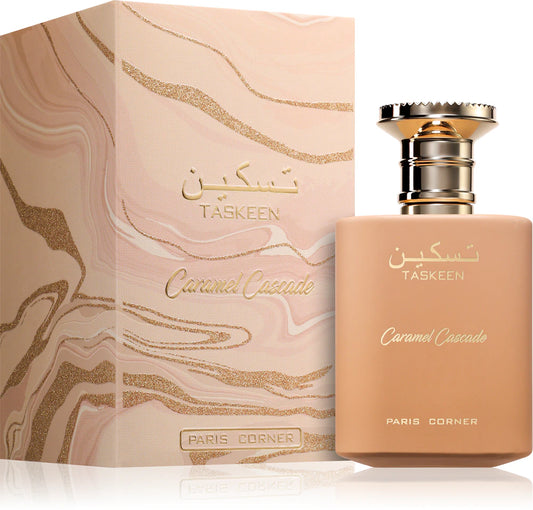 Paris Corner Taskeen Caramel Cascade EDP 100 мл. Вдъхновен от: Giardini di Toscana Bianco Latte EDP 100 ml (сходен с Lattafa Eclaire)! Zinora.bg