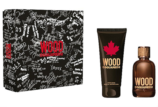Dsquared2 Wood for Him Gift Set - EDT 100 ml + Shower Gel 150 ml за мъже Zinora.bg