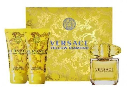 Versace Yellow Diamond Gift Set - EDT 50 ml + Body Lotion 50 ml + Shower Gel 50 ml за жени Zinora.bg